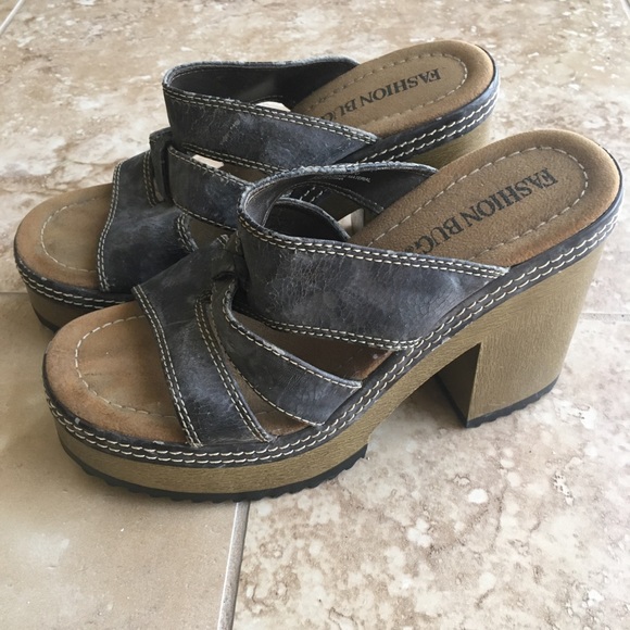 Fashion Bug Shoes - Retro Chunky Platform Sandals